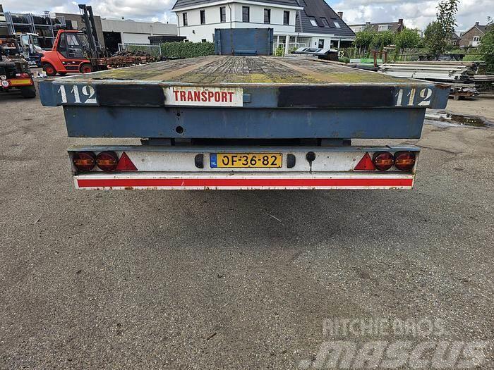 Groenewegen | heavy duty | 13.6 mtr | steel suspension | excel Semi-trailer med lad/flatbed
