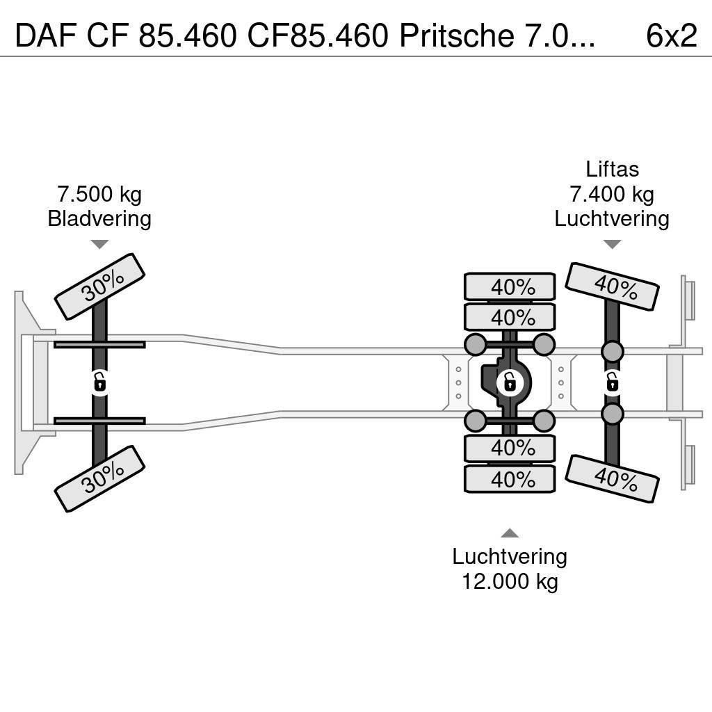DAF CF 85.460 CF85.460 Pritsche 7.00m Euro5 Lastbil - Gardin