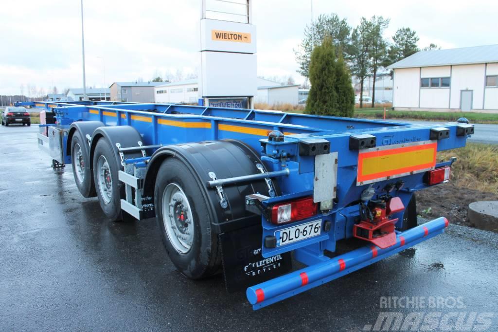 GT HCT Konttippv Semi-trailer med containerramme
