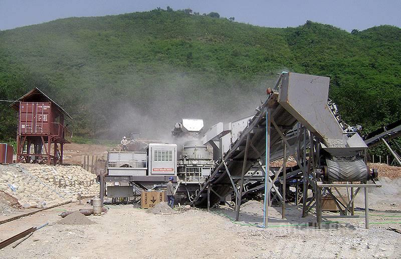 Liming KH300 mobile crushing&screening plant with hopper Mobile knusere