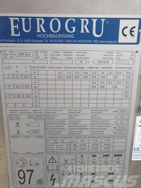 Eurogru E 30.10 Tårn kraner