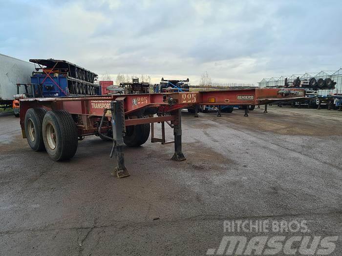 Renders 2 AXLE 20 FT CONTAINER CHASSIS BPW DRUM Semi-trailer med containerramme