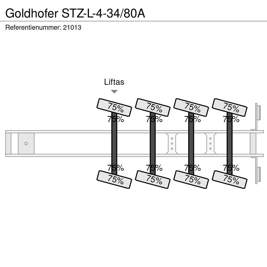 Goldhofer STZ-L-4-34/80A Semi-trailer blokvogn