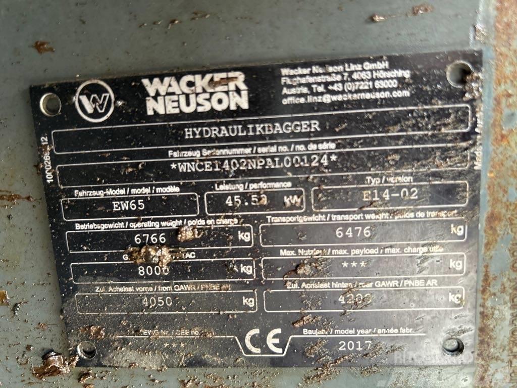 Wacker Neuson EW65 Gravemaskiner på hjul