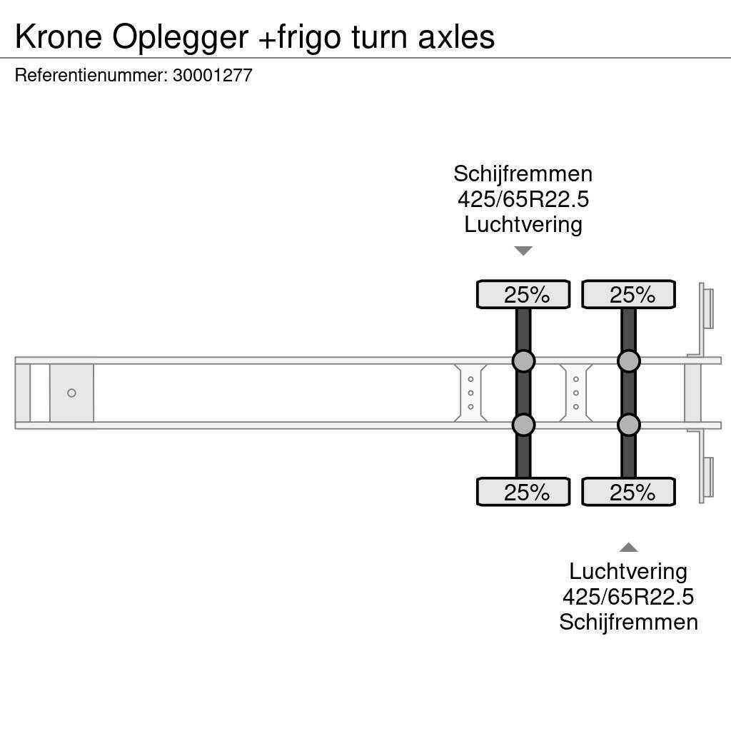 Krone Oplegger +frigo turn axles Semi-trailer med Kølefunktion