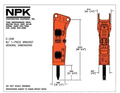 NPK E 208 A Hydraulik / Trykluft hammere