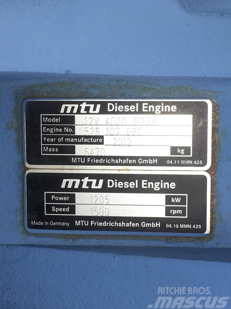 MTU 12V4000 G23R GENERATOR 1550KVA USED Dieselgeneratorer
