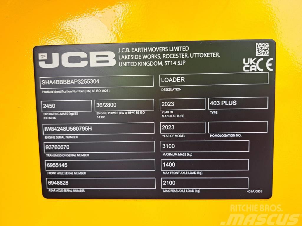JCB 403Plus Minilæsser - knækstyret