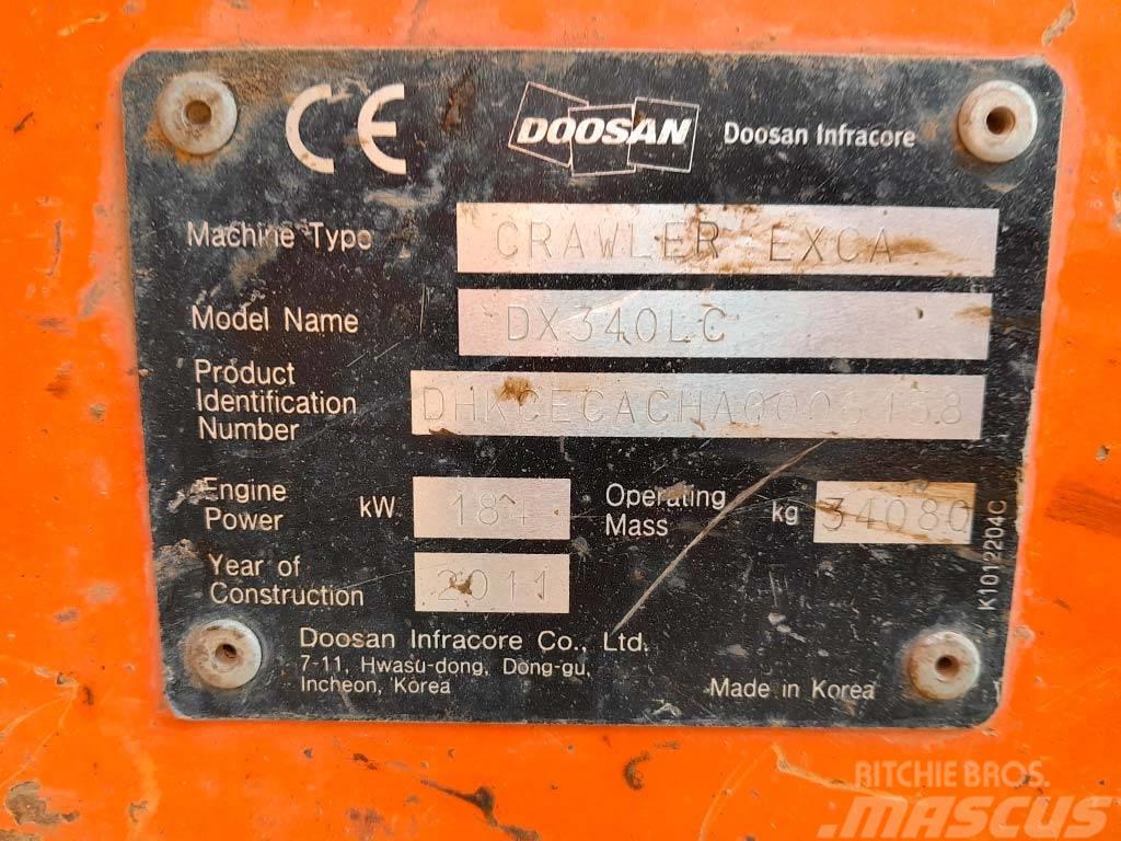 Doosan DX 340 LC Gravemaskiner på larvebånd