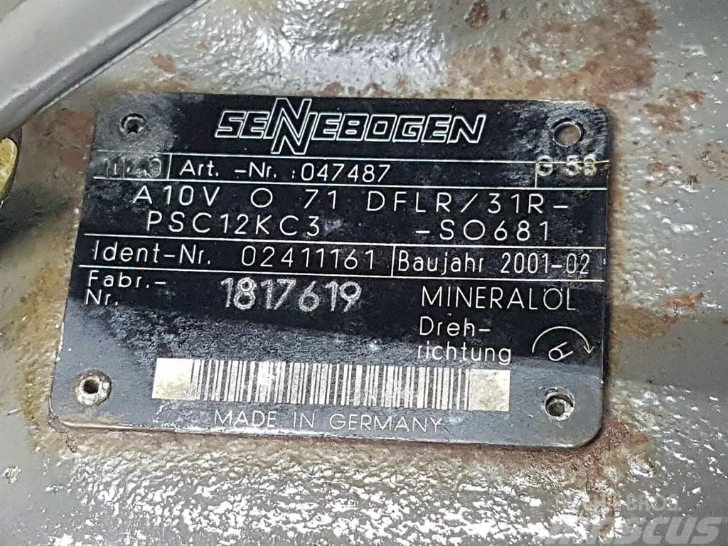 Sennebogen -Rexroth A10VO71DFLR/31R-Load sensing pump Hydraulik