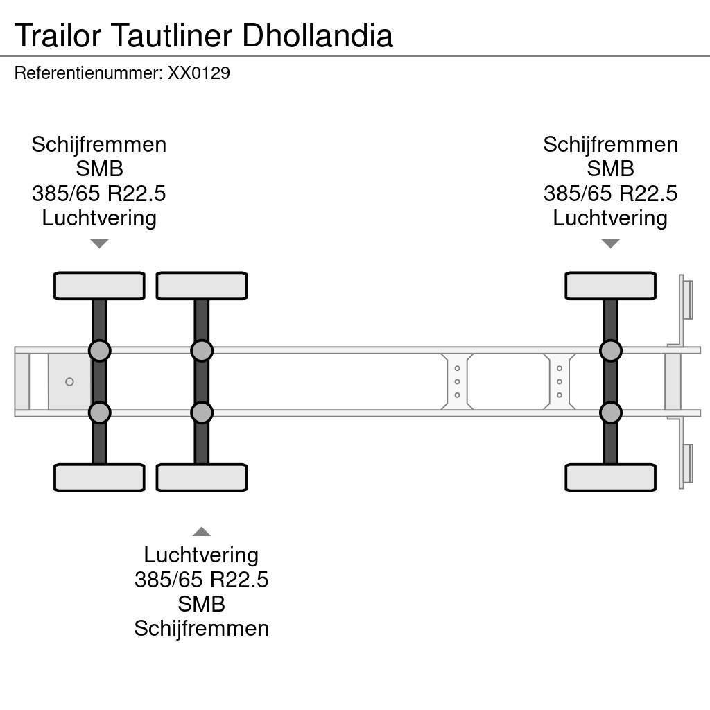 Trailor Tautliner Dhollandia Semi-trailer med Gardinsider