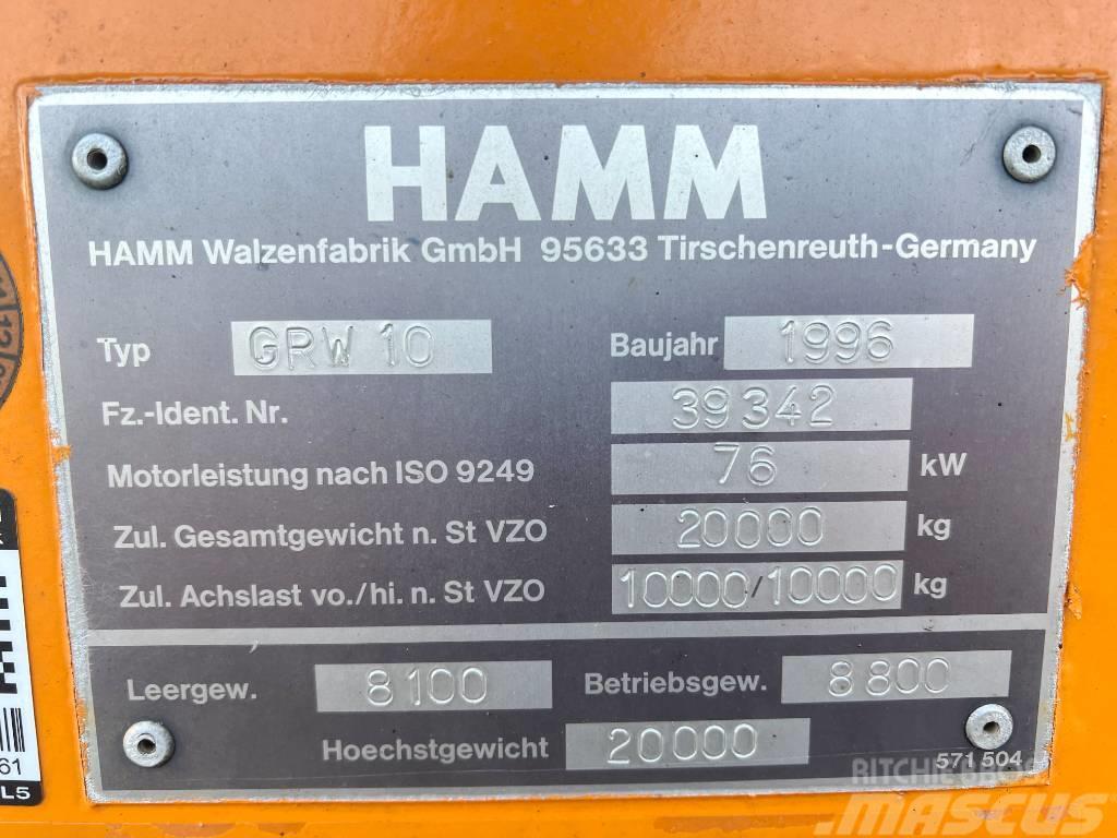 Hamm GRW 10 Good Working Condition Tromle med luftdæk