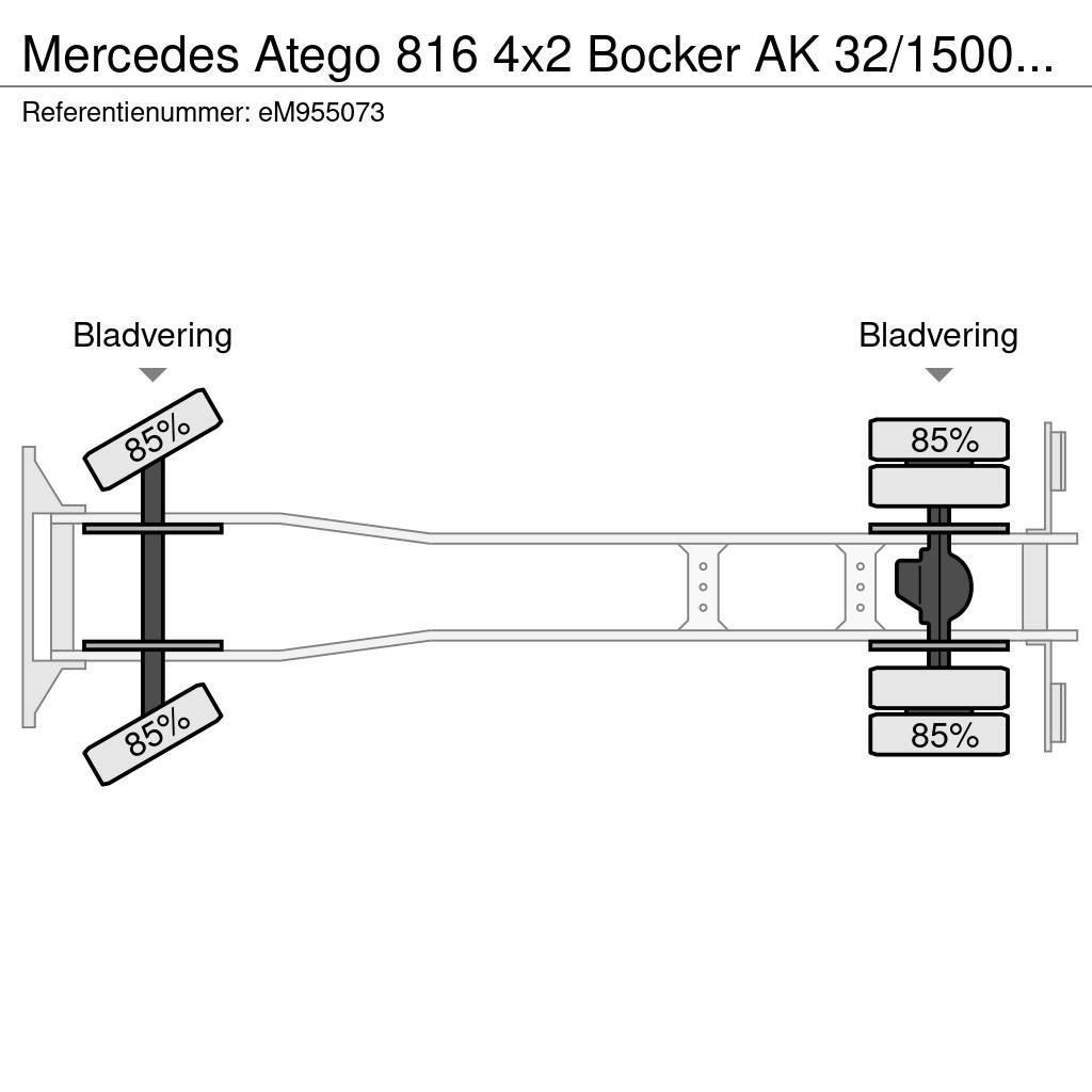 Mercedes-Benz Atego 816 4x2 Bocker AK 32/1500 SPS crane Kraner til alt terræn