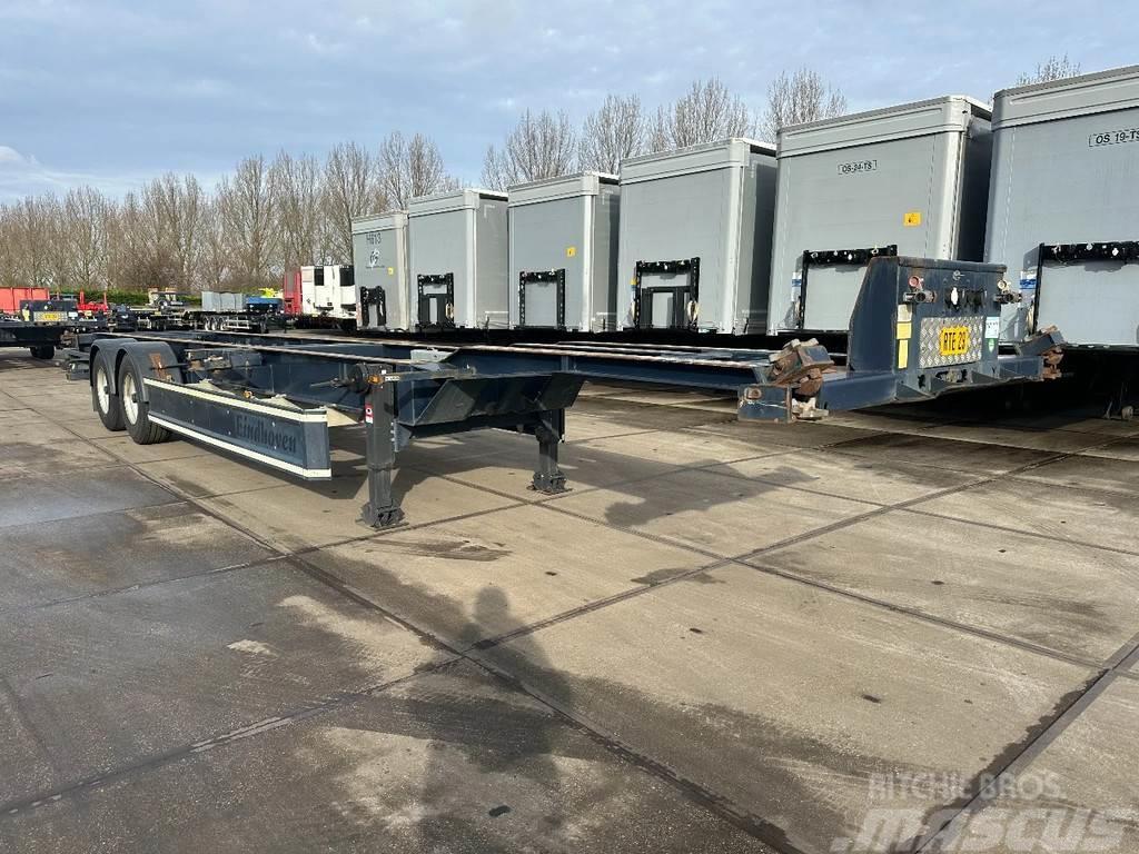 Renders 5 X IN STOCK, BPW, DISC, 20 + 40 FT Semi-trailer med containerramme