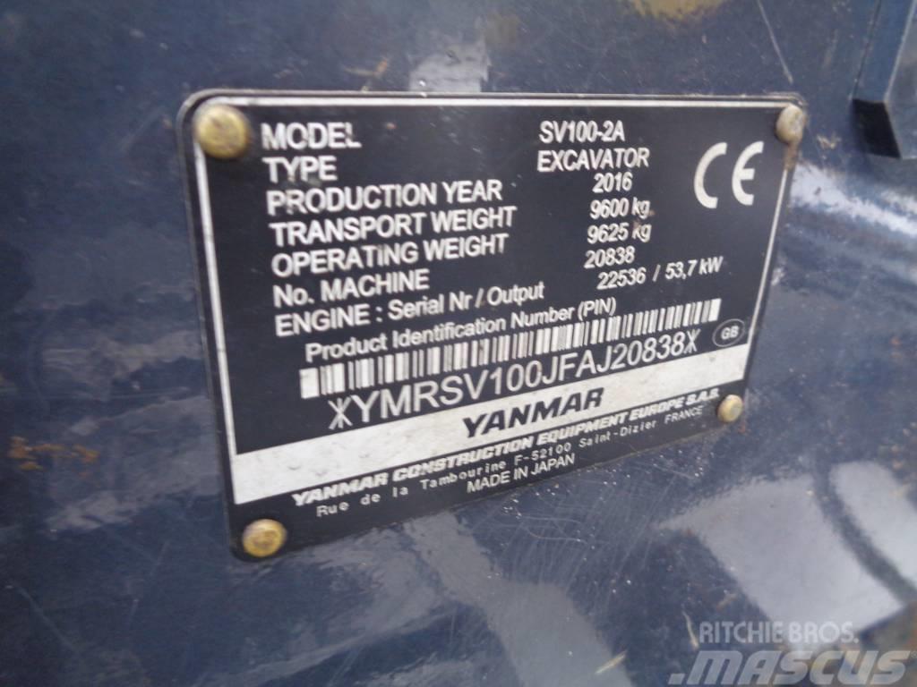 Yanmar SV 100-2 Midi-gravemaskiner 7t - 12t