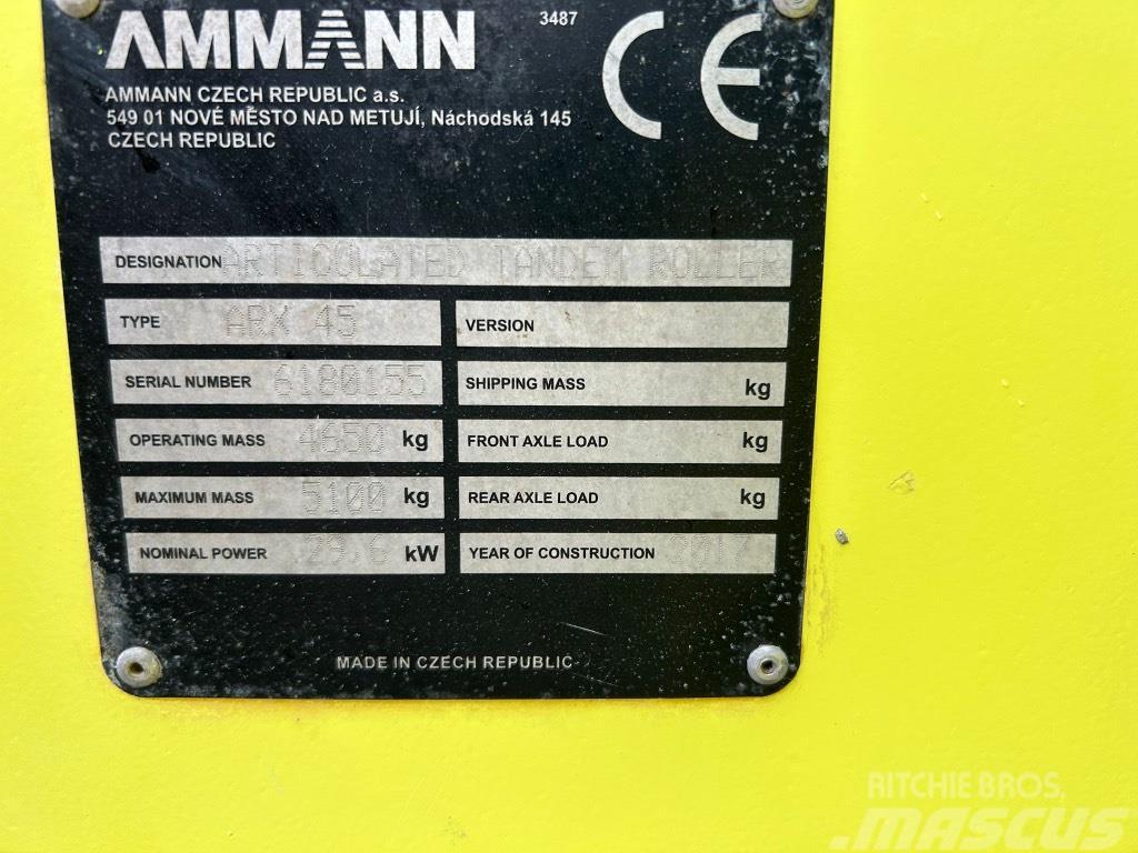 Ammann ARX45 ( 1400MM Wide Drum ) Jordvibrationstromler