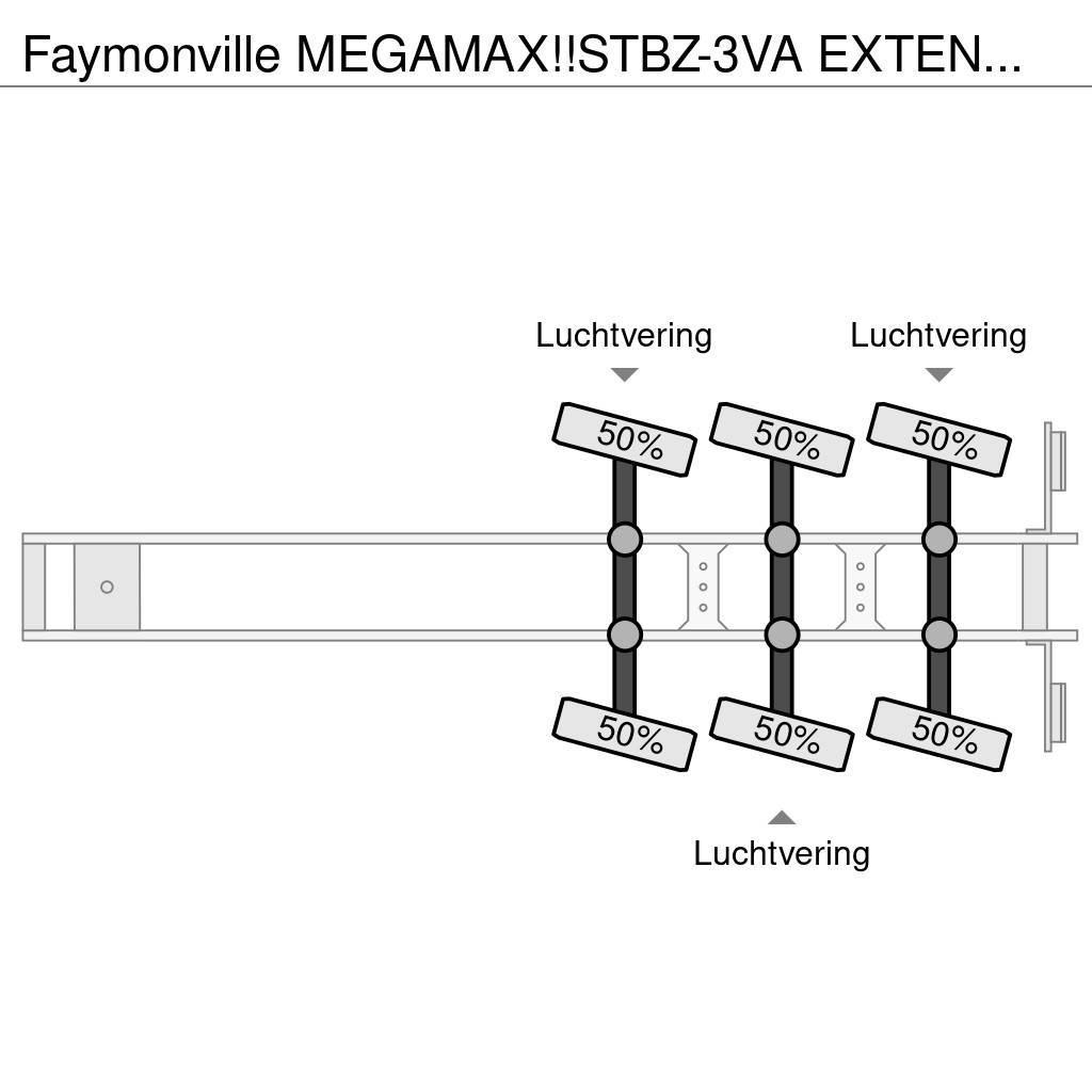 Faymonville MEGAMAX!!STBZ-3VA EXTENDABLE! REMOVABLE NECK!3x St Semi-trailer blokvogn