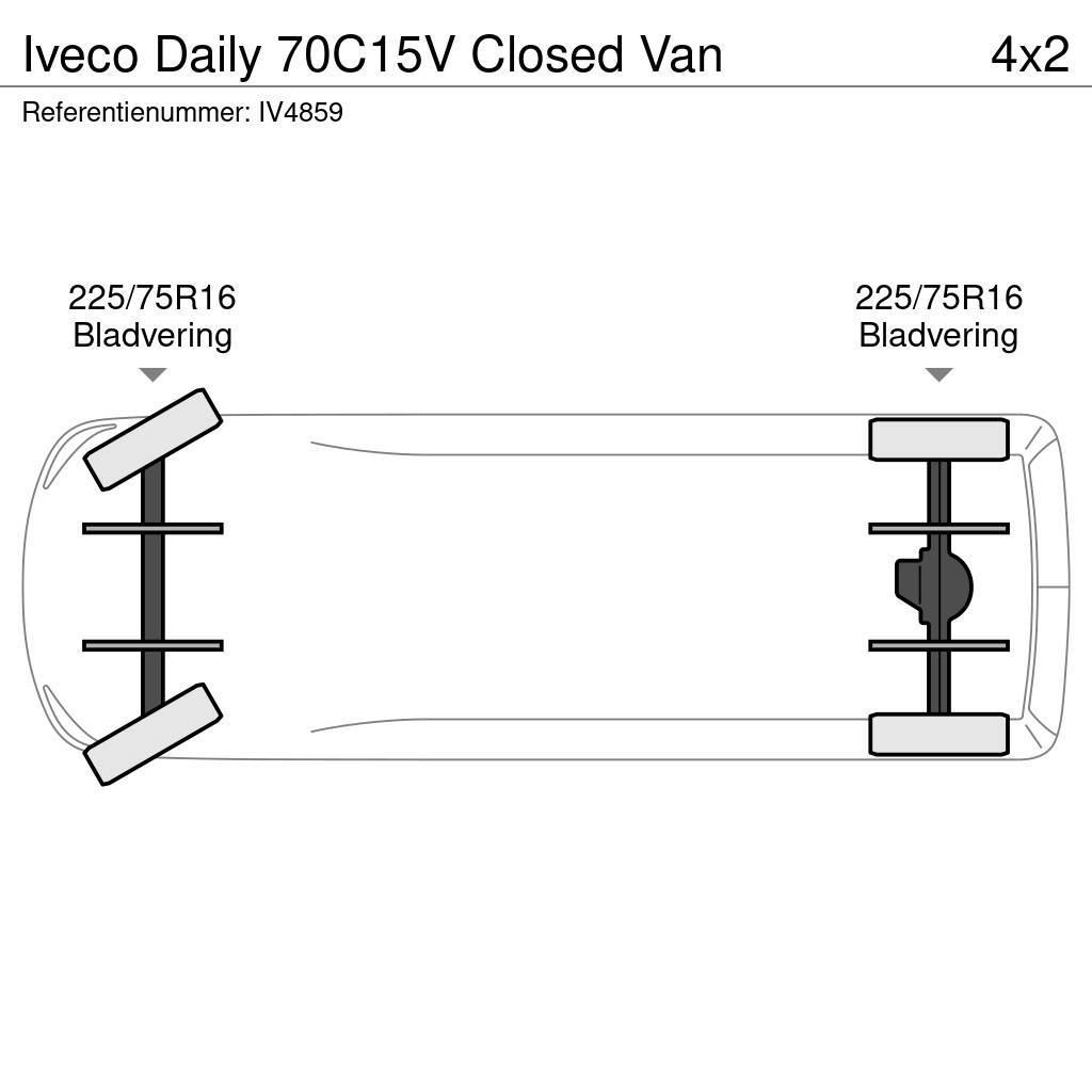 Iveco Daily 70C15V Closed Van Varebiler