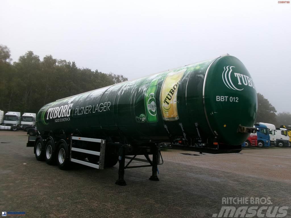  Melton Food (beer) tank inox 29.6 m3 / 1 comp Semi-trailer med Tank