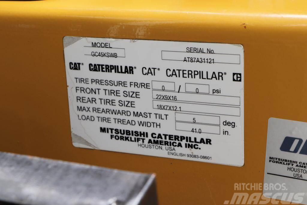 CAT GC45K-SWB LPG gaffeltrucks