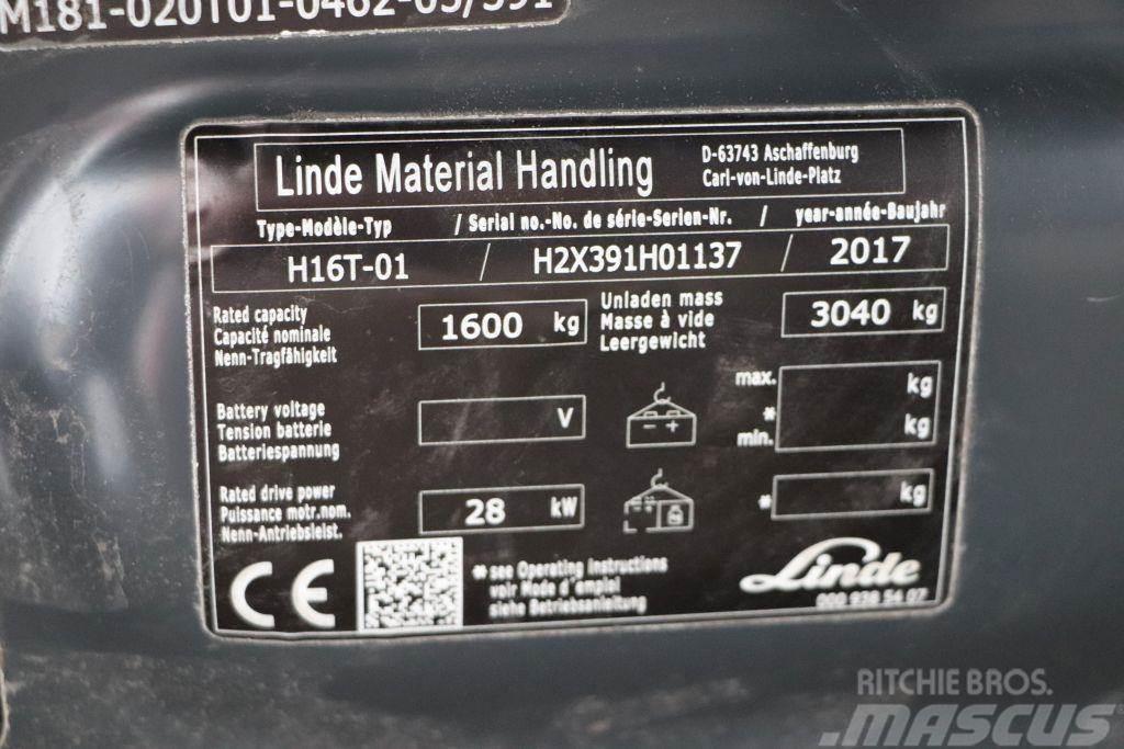 Linde H16T-01 LPG gaffeltrucks