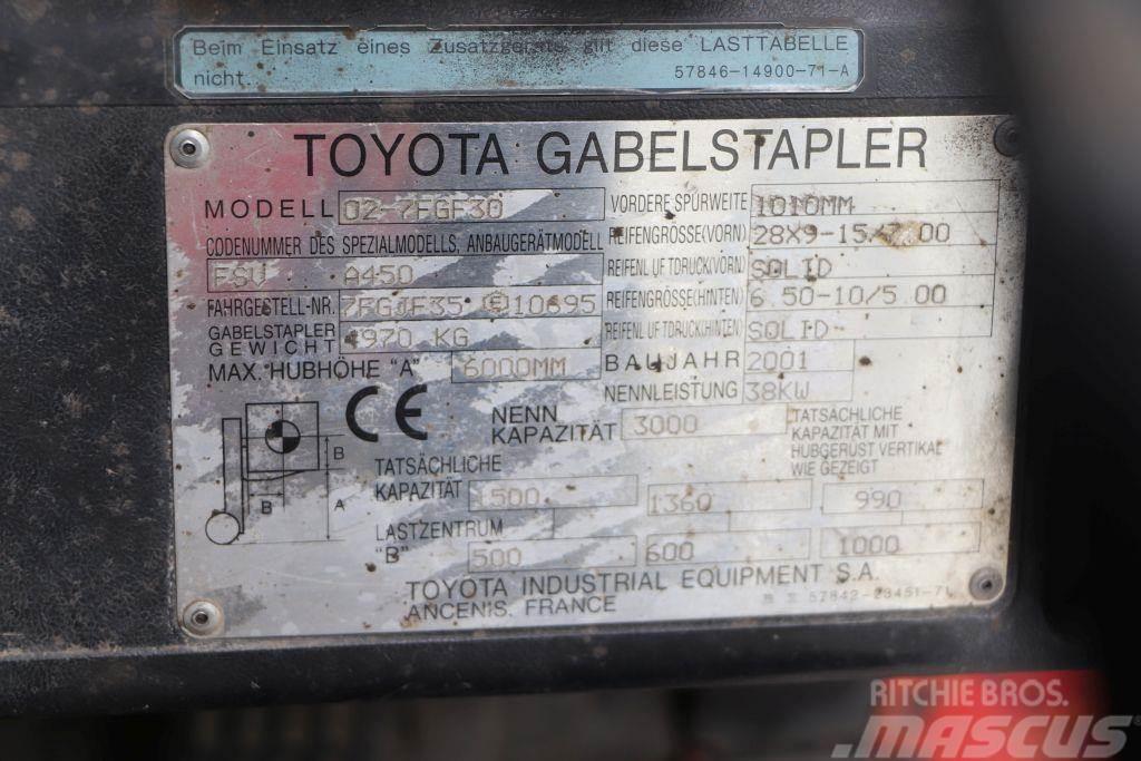 Toyota 02-7FGF30 LPG gaffeltrucks