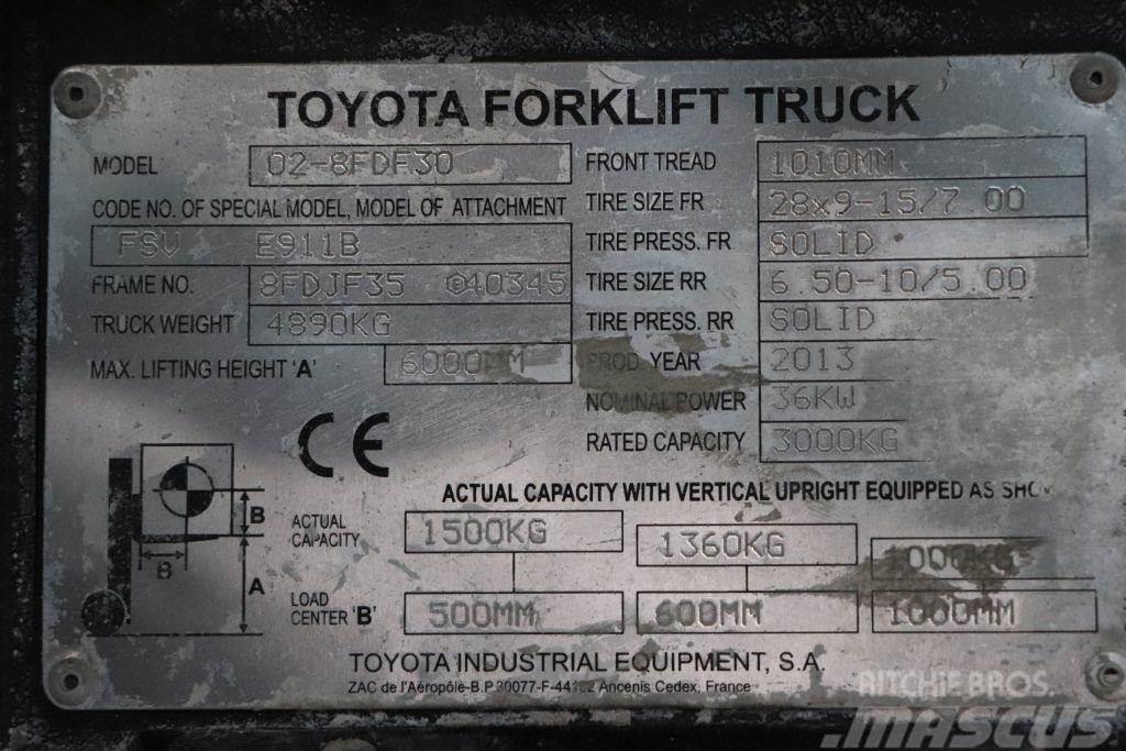 Toyota 02-8FDF30 Diesel gaffeltrucks
