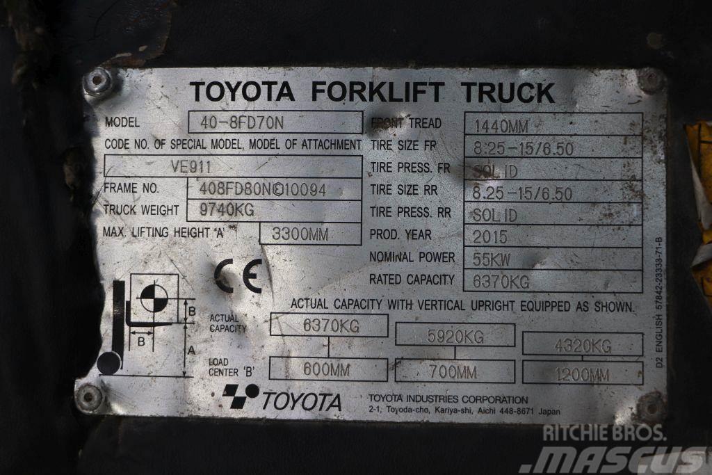 Toyota 40-8FD70N Diesel gaffeltrucks