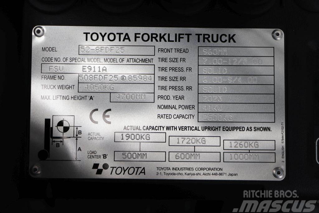 Toyota 52-8FDF25 Diesel gaffeltrucks