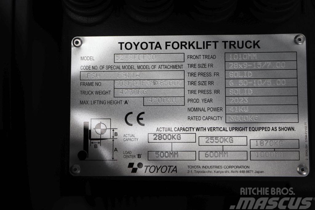 Toyota 52-8FDF30 Diesel gaffeltrucks
