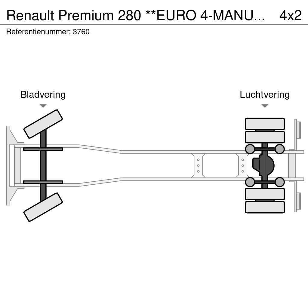 Renault Premium 280 **EURO 4-MANUAL GEARBOX** Lastbil med lad/Flatbed