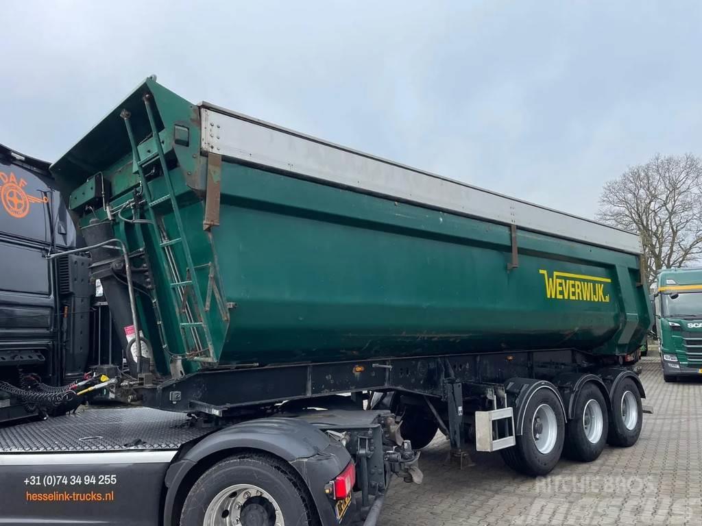 Schwarzmüller 29m3 Hardox staal Afdekkleppen Liftas Semi-trailer med tip
