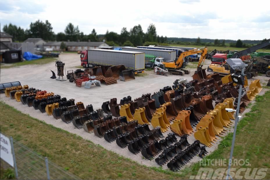  Buckets, quick couplers, shears, hammers Skovle