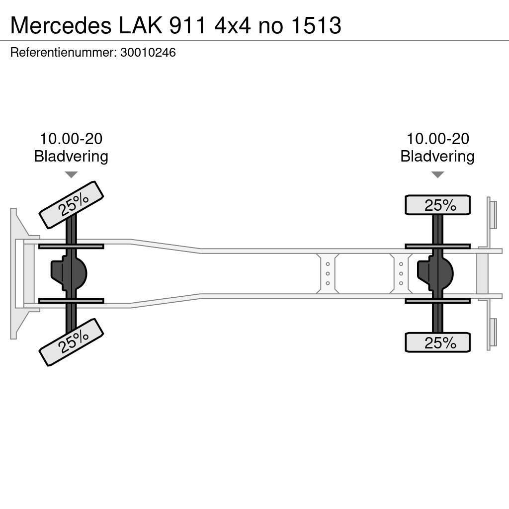 Mercedes-Benz LAK 911 4x4 no 1513 Lastbiler med tip