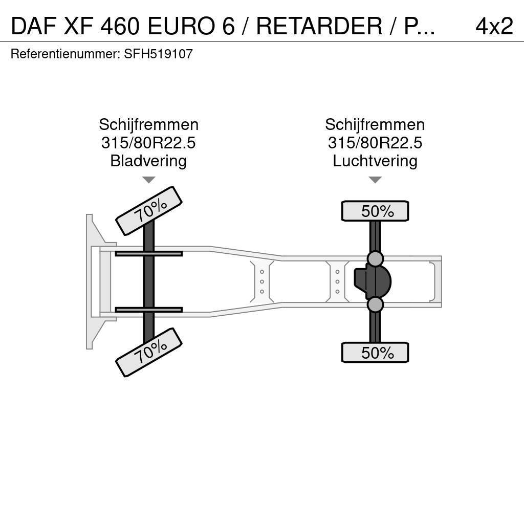 DAF XF 460 EURO 6 / RETARDER / PTO / AIRCO Trækkere