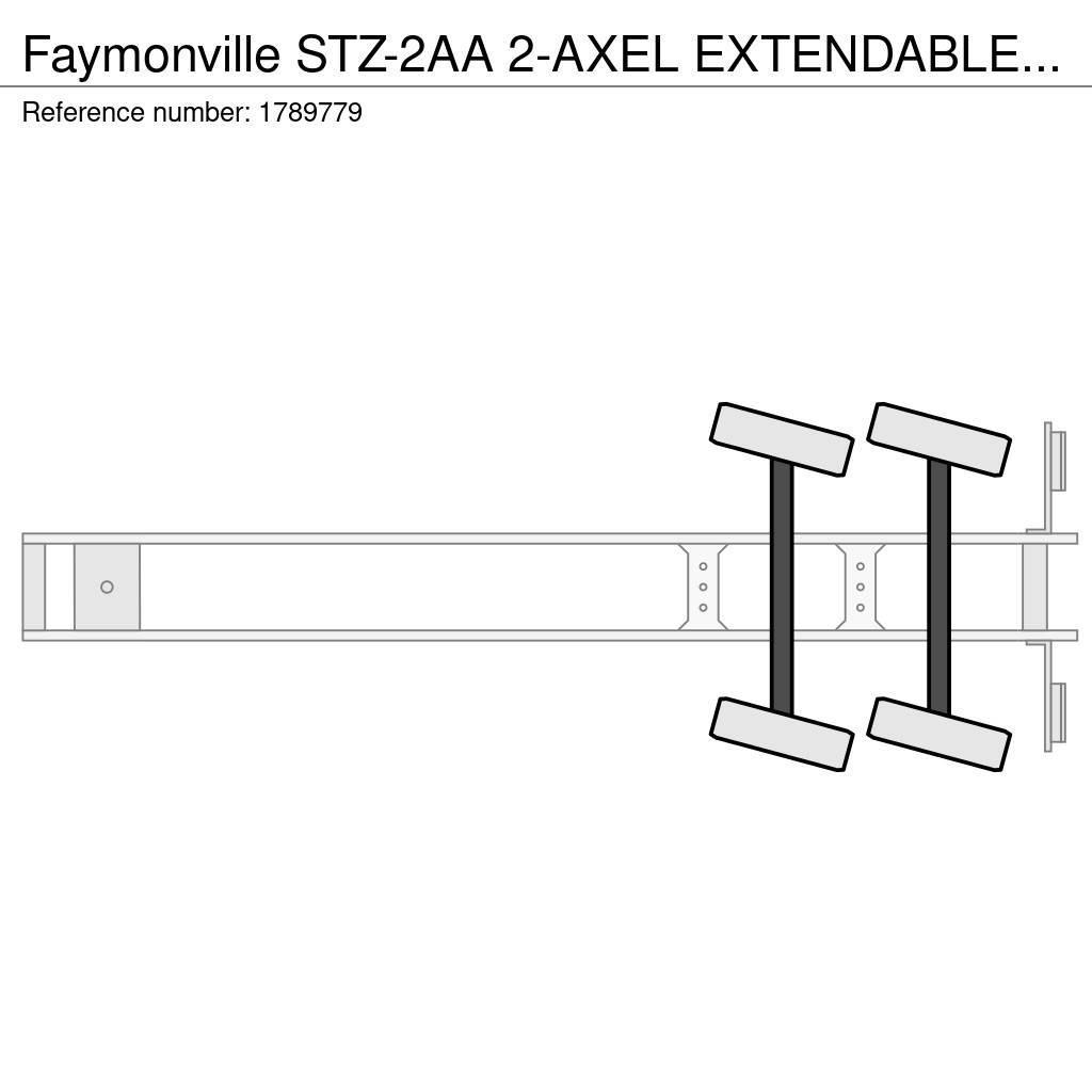 Faymonville STZ-2AA 2-AXEL EXTENDABLE SEMI DIEPLADER/TIEFLADER Semi-trailer blokvogn