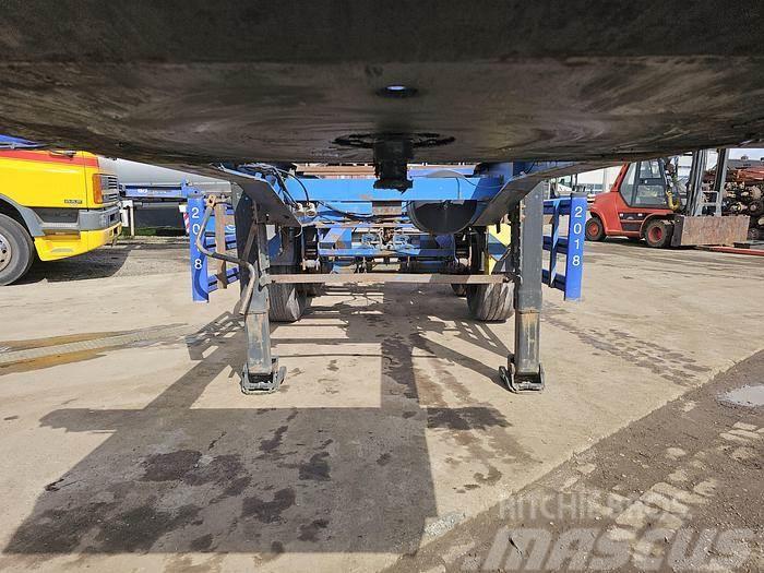 Renders 2 axle | 20 ft| steel suspension | Bpw drum. Semi-trailer med containerramme