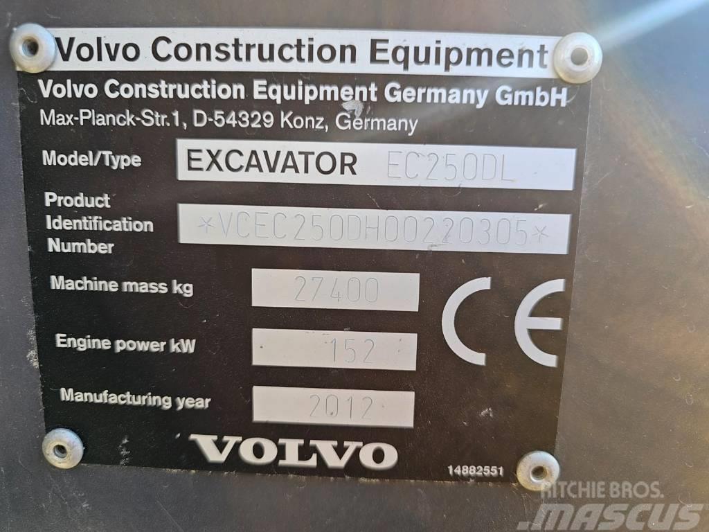 Volvo EC250DL Gravemaskiner på larvebånd