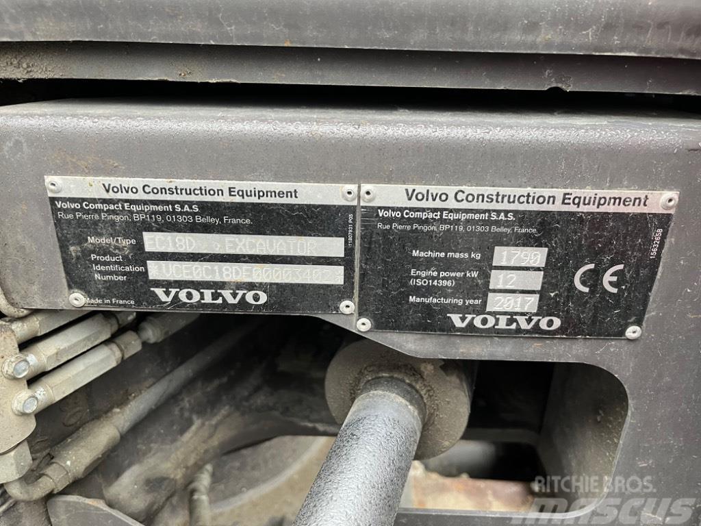 Volvo ECR 18 D Minigravemaskiner