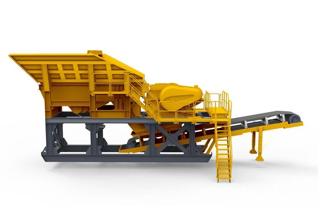 Kinglink Skid Mounted Portable Jaw Crusher Plant Mobile knusere
