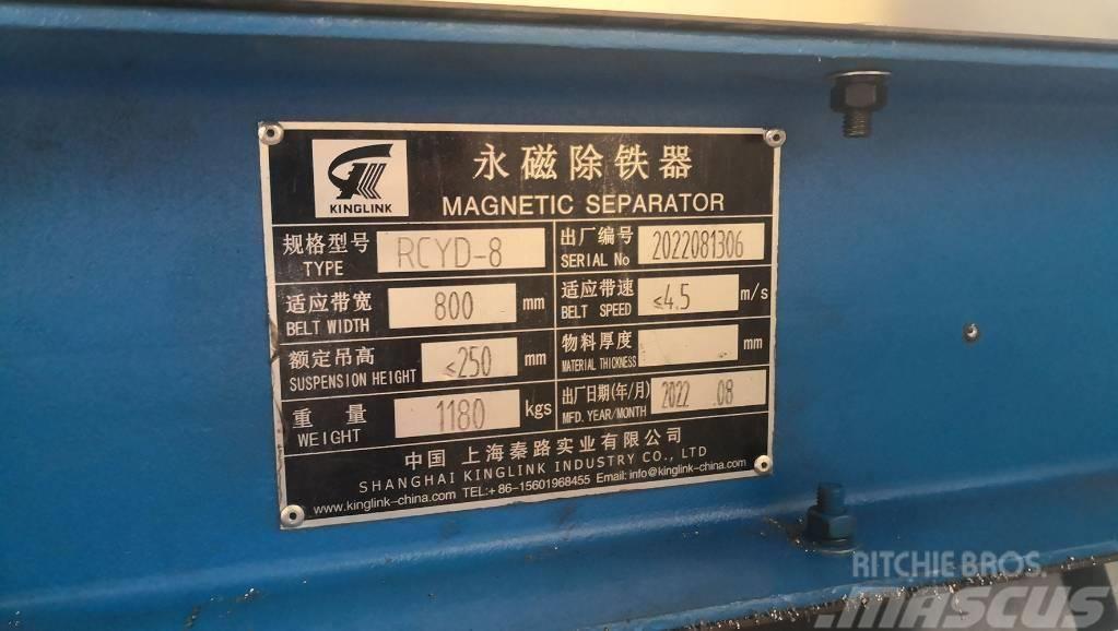 Kinglink Séparateur de fer magnétique permanent RCYD-8 Affaldsfabrikker