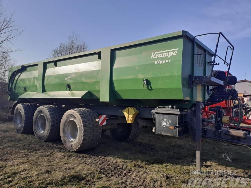 Krampe Big Body 900 Semi-trailer med lad/flatbed