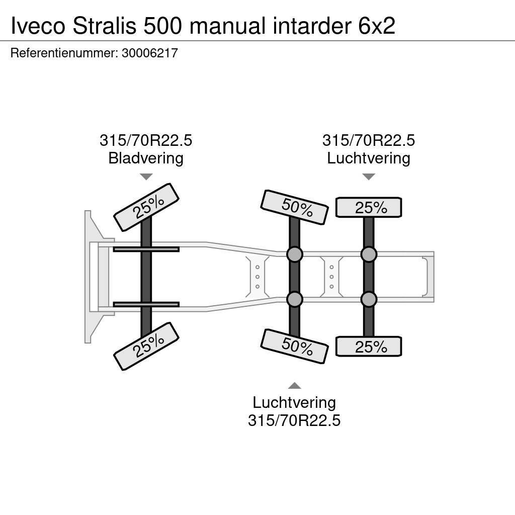 Iveco Stralis 500 manual intarder 6x2 Trækkere