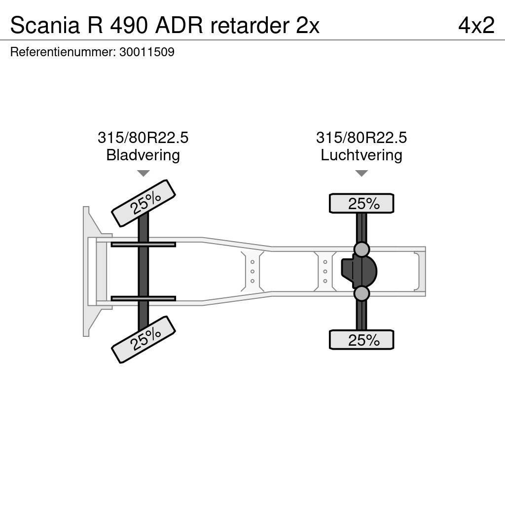 Scania R 490 ADR retarder 2x Trækkere