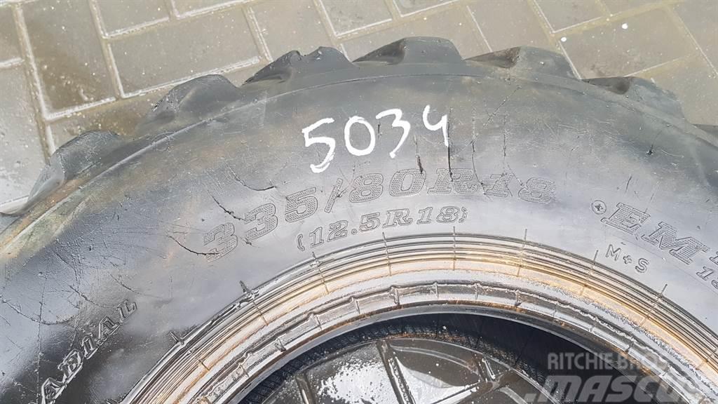 Dunlop SP T9 335/80-R18 EM (12.5R18) - Tyre/Reifen/Band Dæk, hjul og fælge