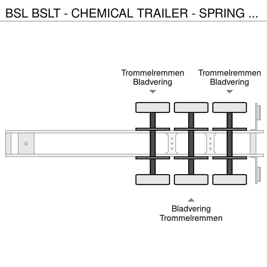 BSL T - CHEMICAL TRAILER - SPRING SUSPENSION Semi-trailer med Tank