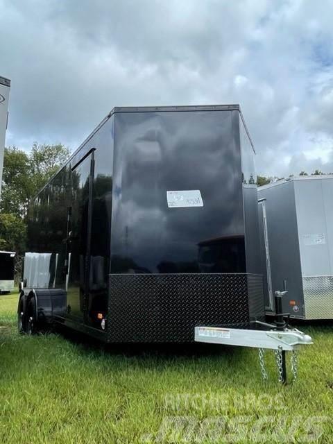  7.5FT x 16FT Enclosed Cargo Trailer Silver Star A Fast kasse