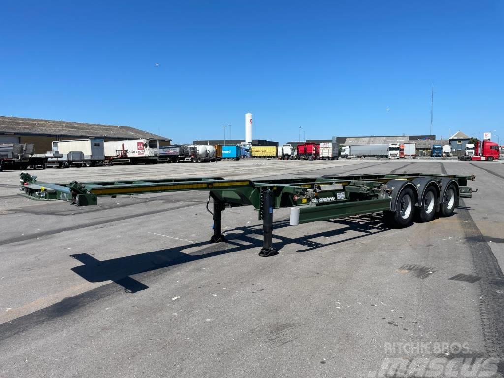 Kässbohrer Multi 3 axle High Cub Container Chassis 20/30/40" Semi-trailer med containerramme