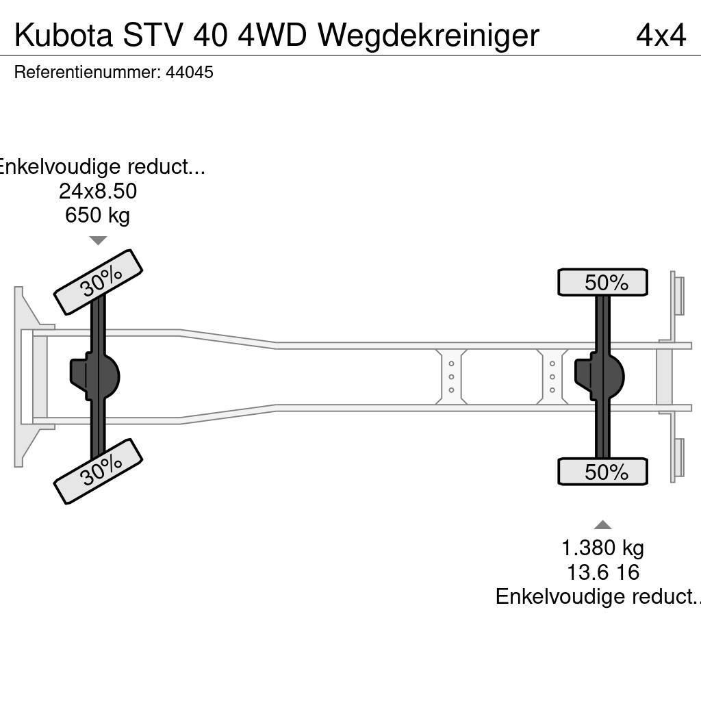 Kubota STV 40 4WD Wegdekreiniger Fejebiler
