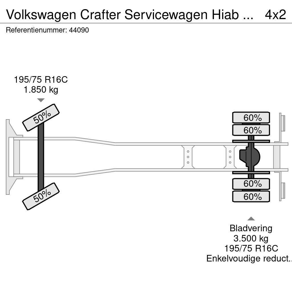 Volkswagen Crafter Servicewagen Hiab 1,3 Tonmeter laadkraan J Kraner til alt terræn